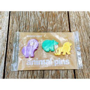 Vintage Tupperware Animal pin brooches NOS